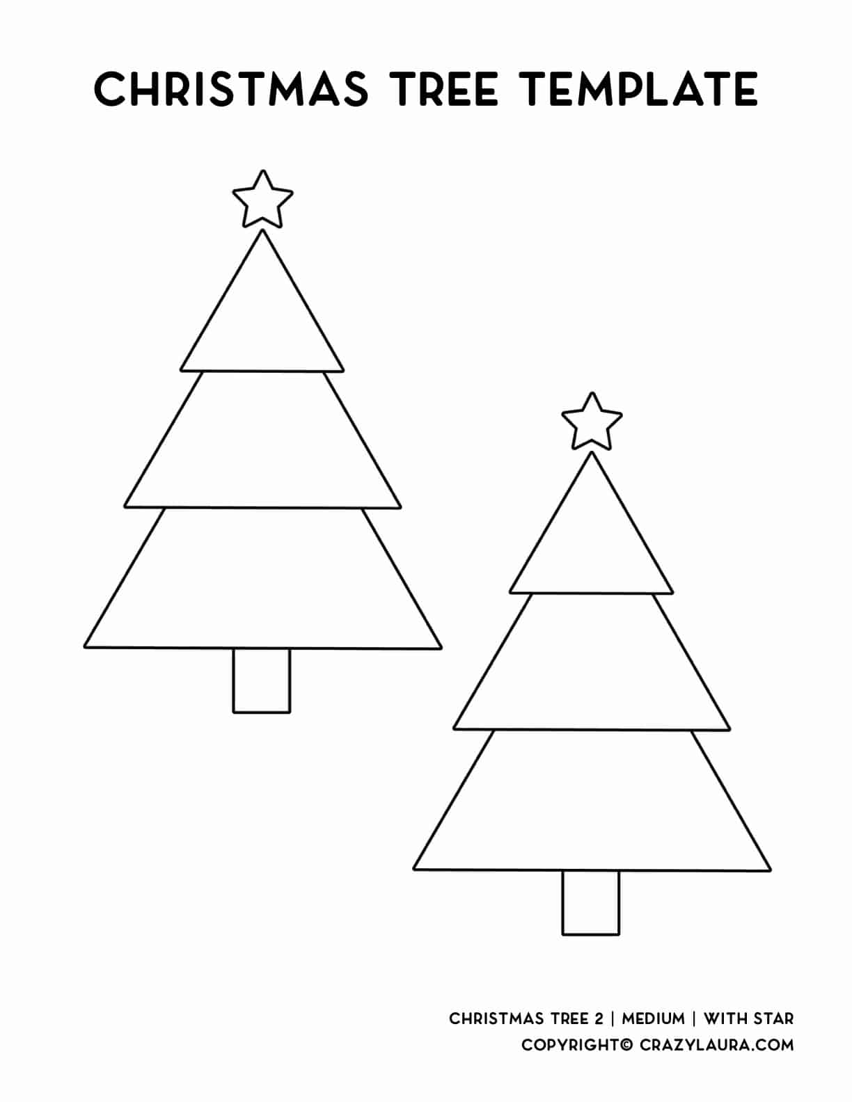 Free Christmas Tree Template Free Christmas Tree Template