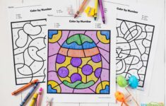Free Easter Color By Number Worksheets 9