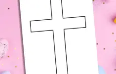 Free Easter Cross Template Printable