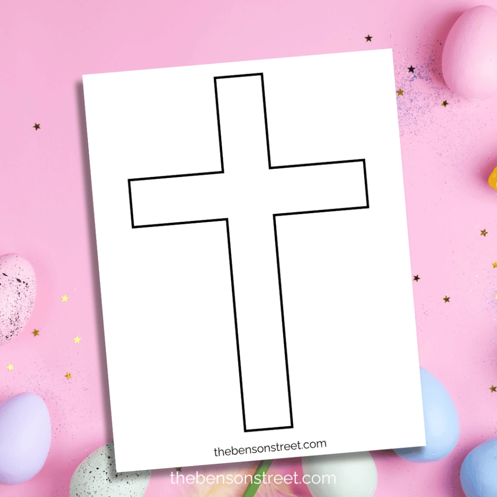 Free Easter Cross Template Printable