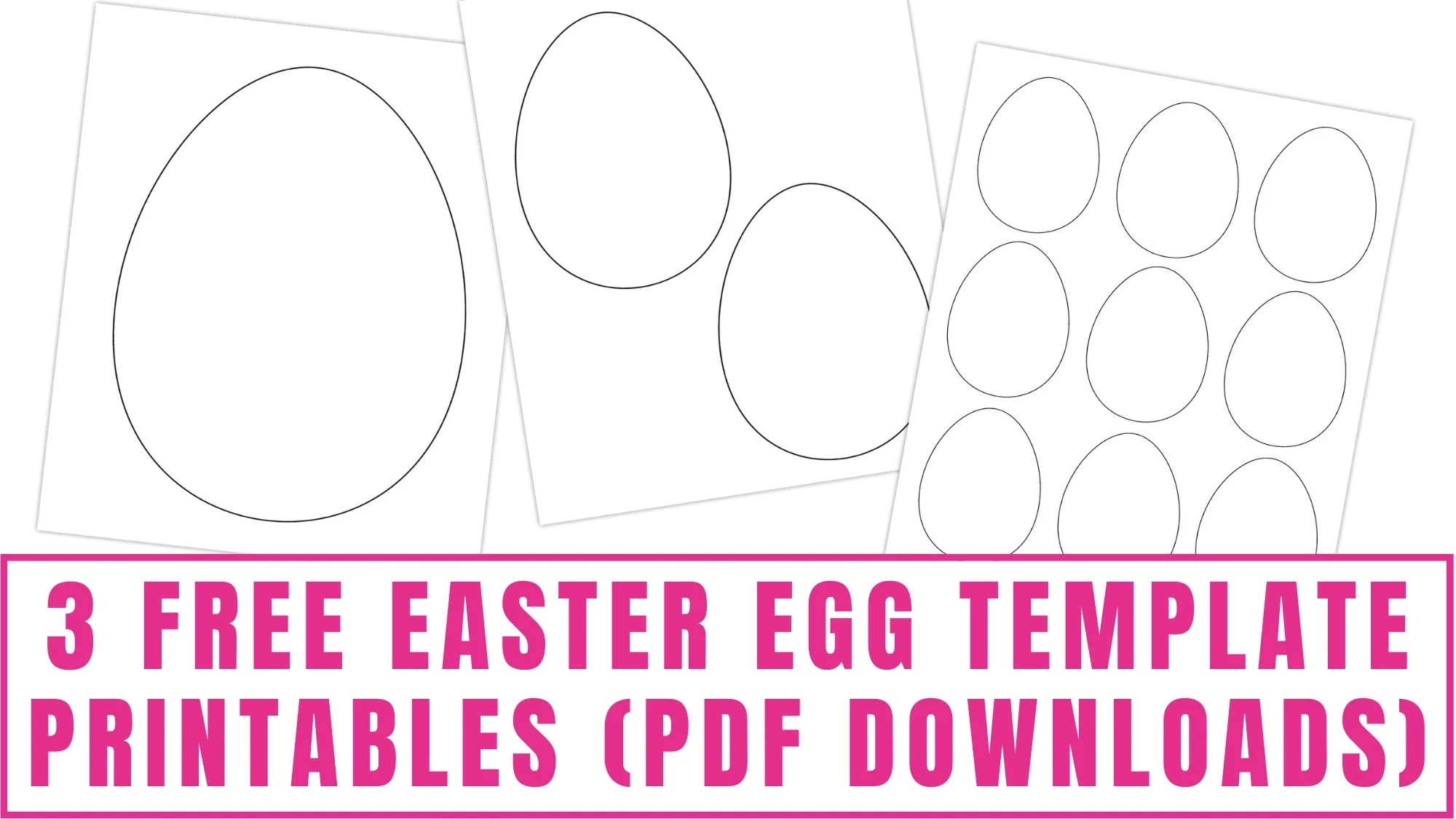 Free Easter Egg Template Printables Pdf Downloads