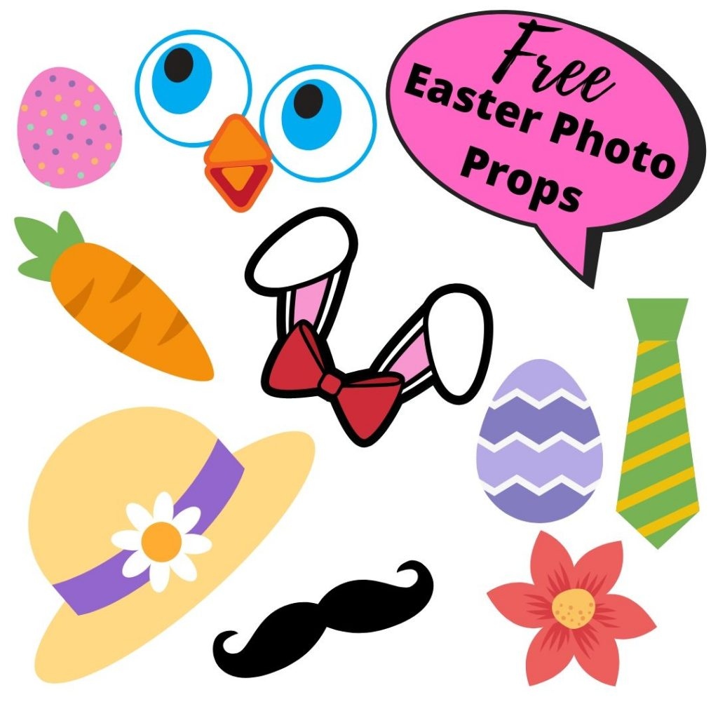 Free Easter Photo Props