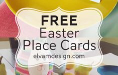 Free Easter Place Card