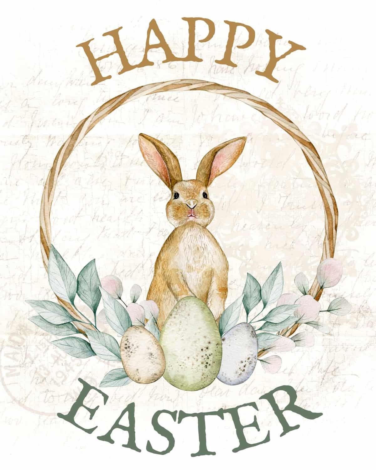 free printable happy easter signs