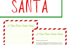 Free Editable Letter From Santa