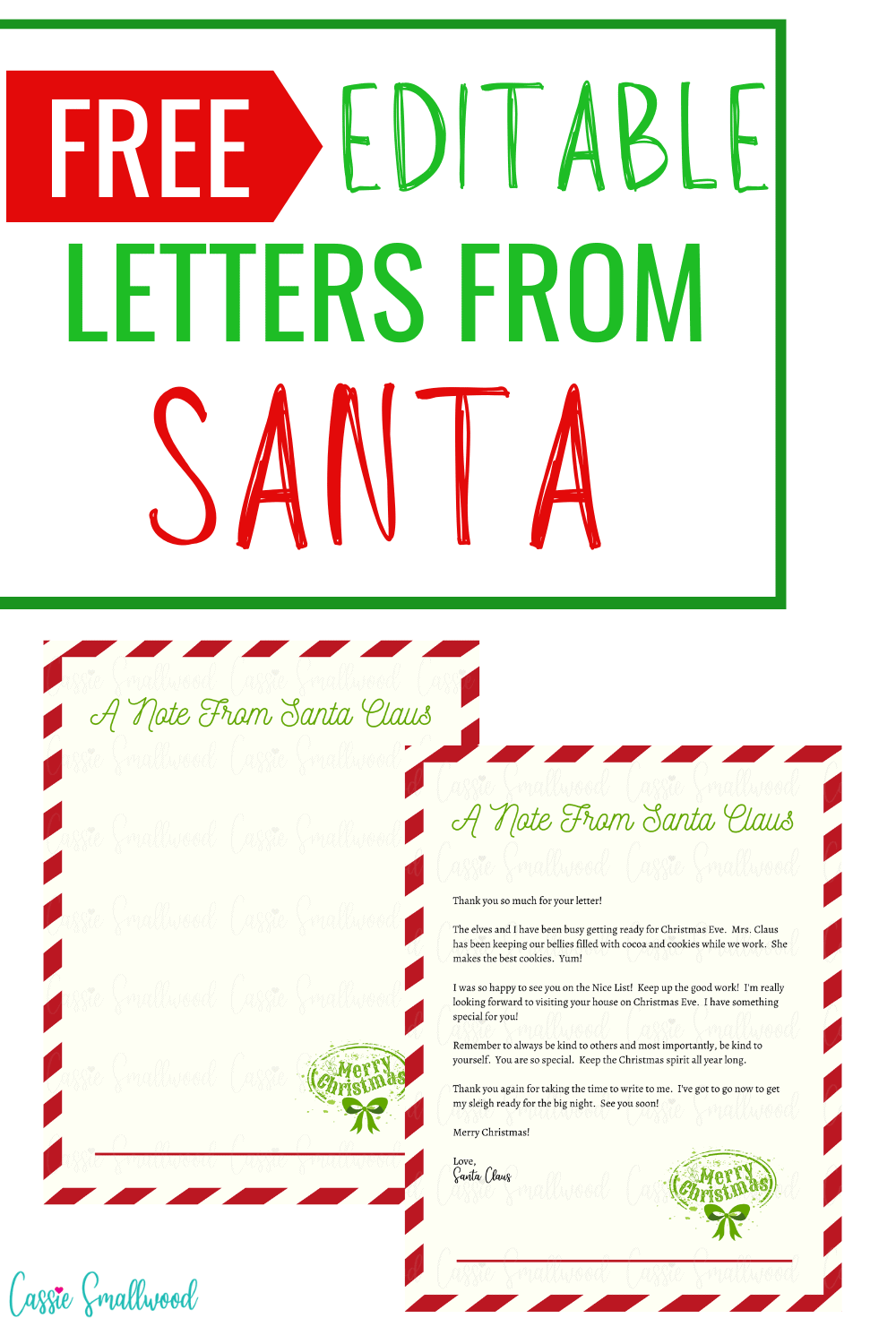printable letter from santa on christmas morning printable letter from santa on christmas morning