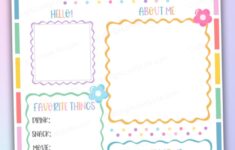Free Editable Meet The Teacher Printable