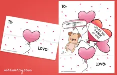 Free Folding Surprise Heart Printable