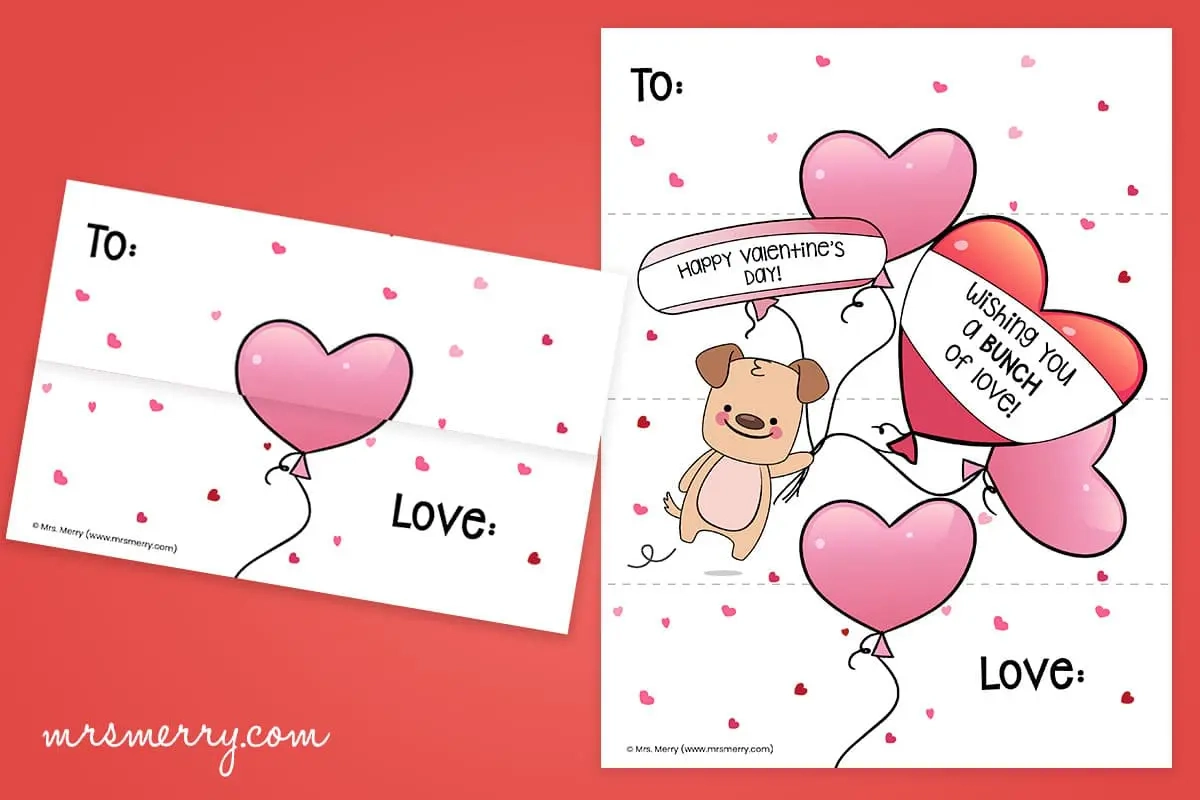 Free Folding Surprise Heart Printable Free Folding Surprise Heart Printable