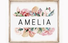 Free Girls Name Sign Editable Template Room Decor Printable Instant Download