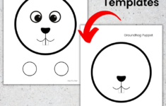 Free Groundhog Paper Bag Puppet Printable