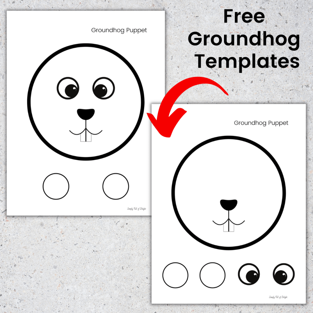 groundhog template printable