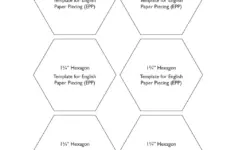 Free Hexagons 1 3 4 Inch Templates For English Paper Piecing Download