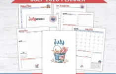 Free July 2026 Planner Printables