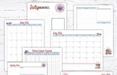 Free July 2026 Planner Printables