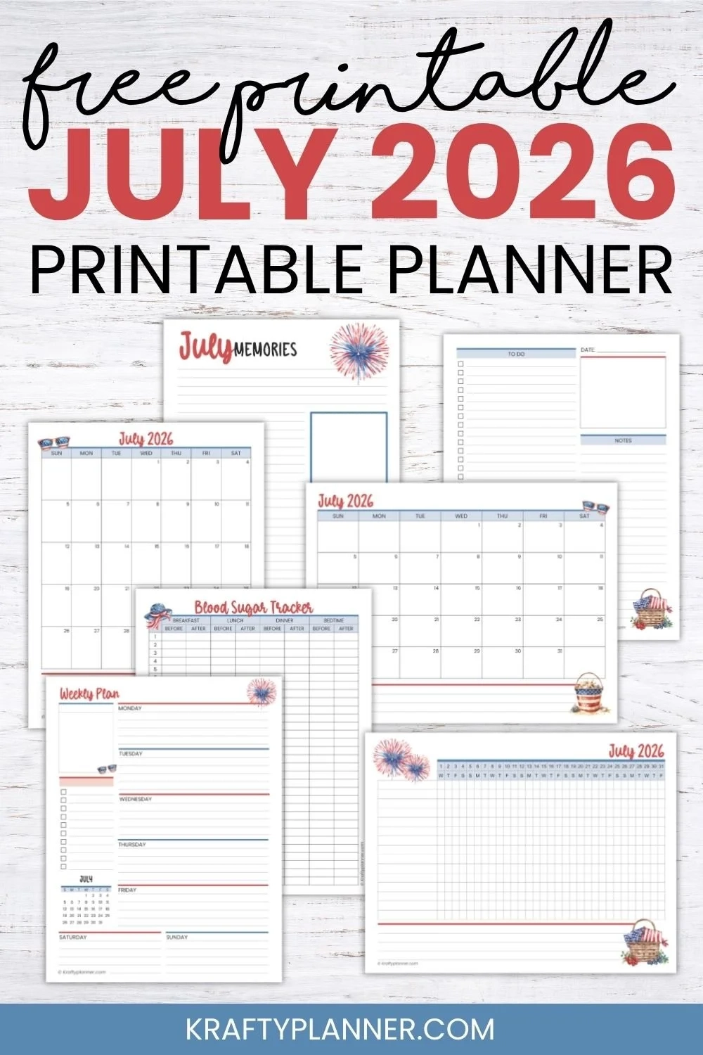 Free July 2026 Planner Printables Free July 2026 Planner Printables