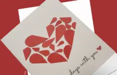 Free Kirigami Heart Card Puzzle Cut Out Activity For Families And Kids