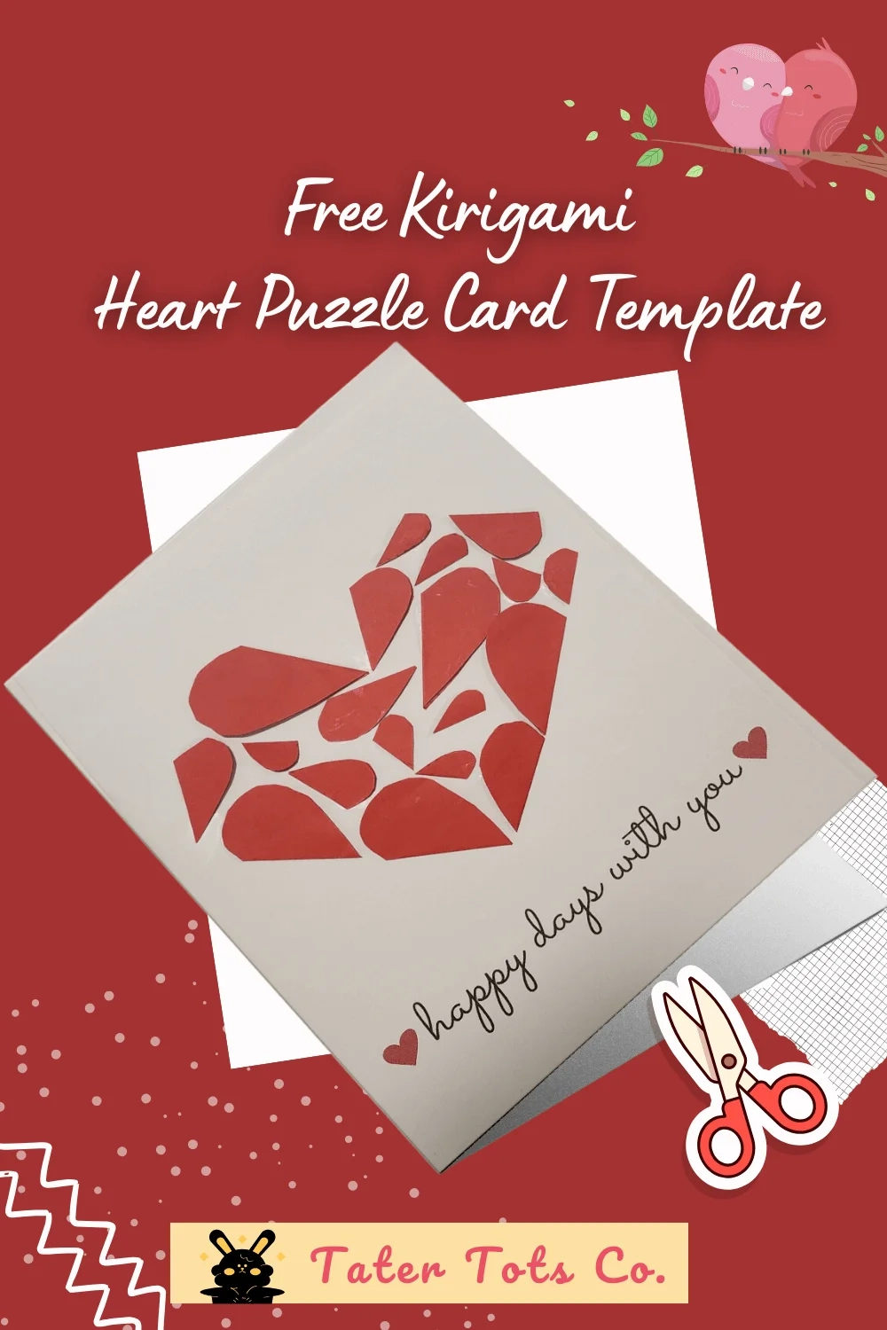 Free Kirigami Heart Card Puzzle Cut Out Activity For Families And Kids