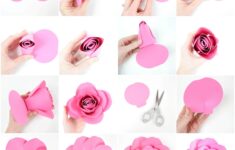 Free Large Paper Rose Template