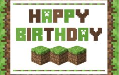 Free Minecraft Party Printables