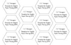 Free Mini Hexagons 1 1 4 Inch Templates For English Paper Piecing Download