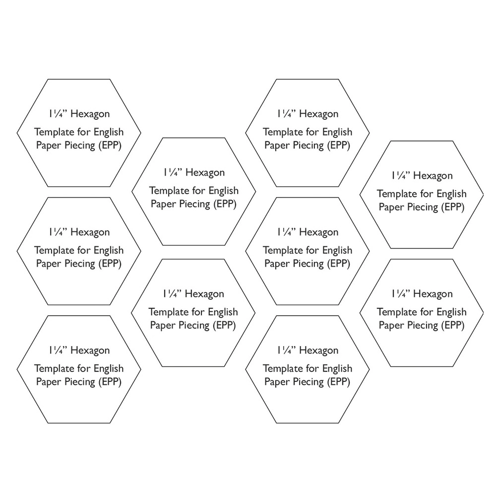 Free Mini Hexagons 1 1 4 Inch Templates For English Paper Piecing Download Free Mini Hexagons 1 1 4 Inch Templates For English Paper Piecing Download