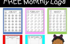 Free Monthly Reading Logs