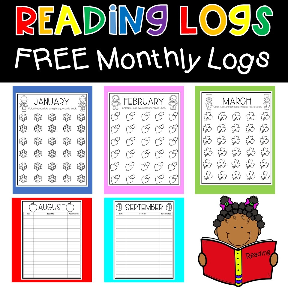 Free Monthly Reading Logs