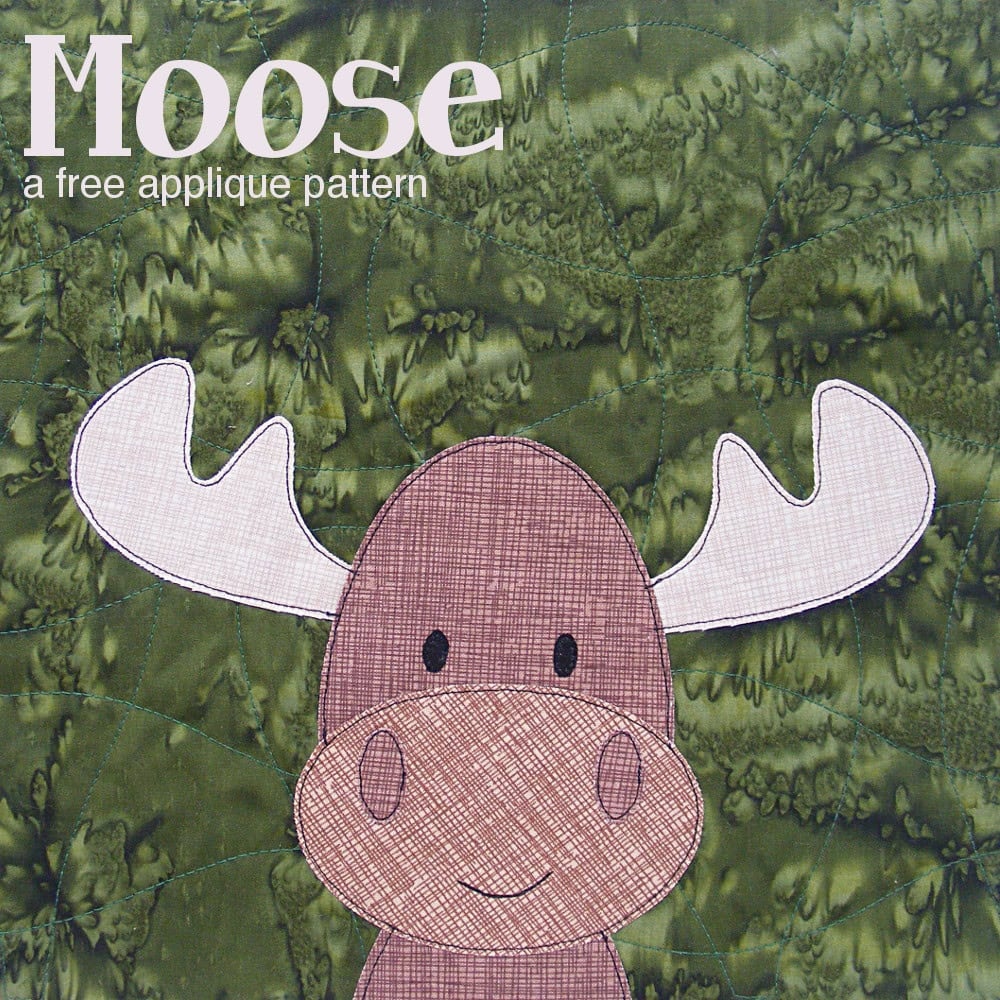 Free Moose Applique Pattern Free Moose Applique Pattern