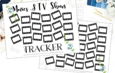 Free Movie Tracker Printable