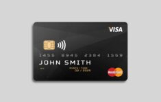 Free Plastic Debit Card Mockup Psd
