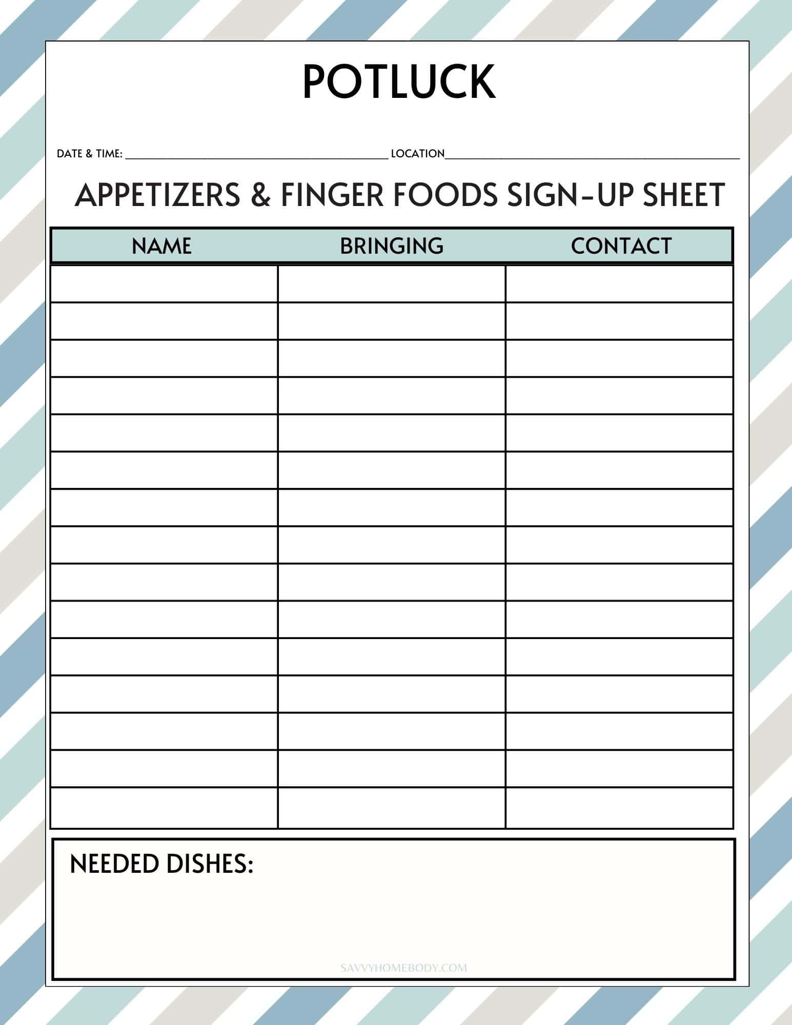 printable super bowl potluck sign up sheet printable super bowl potluck sign up sheet