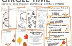 Free Preschool Circle Time Autumn Leaves All Around