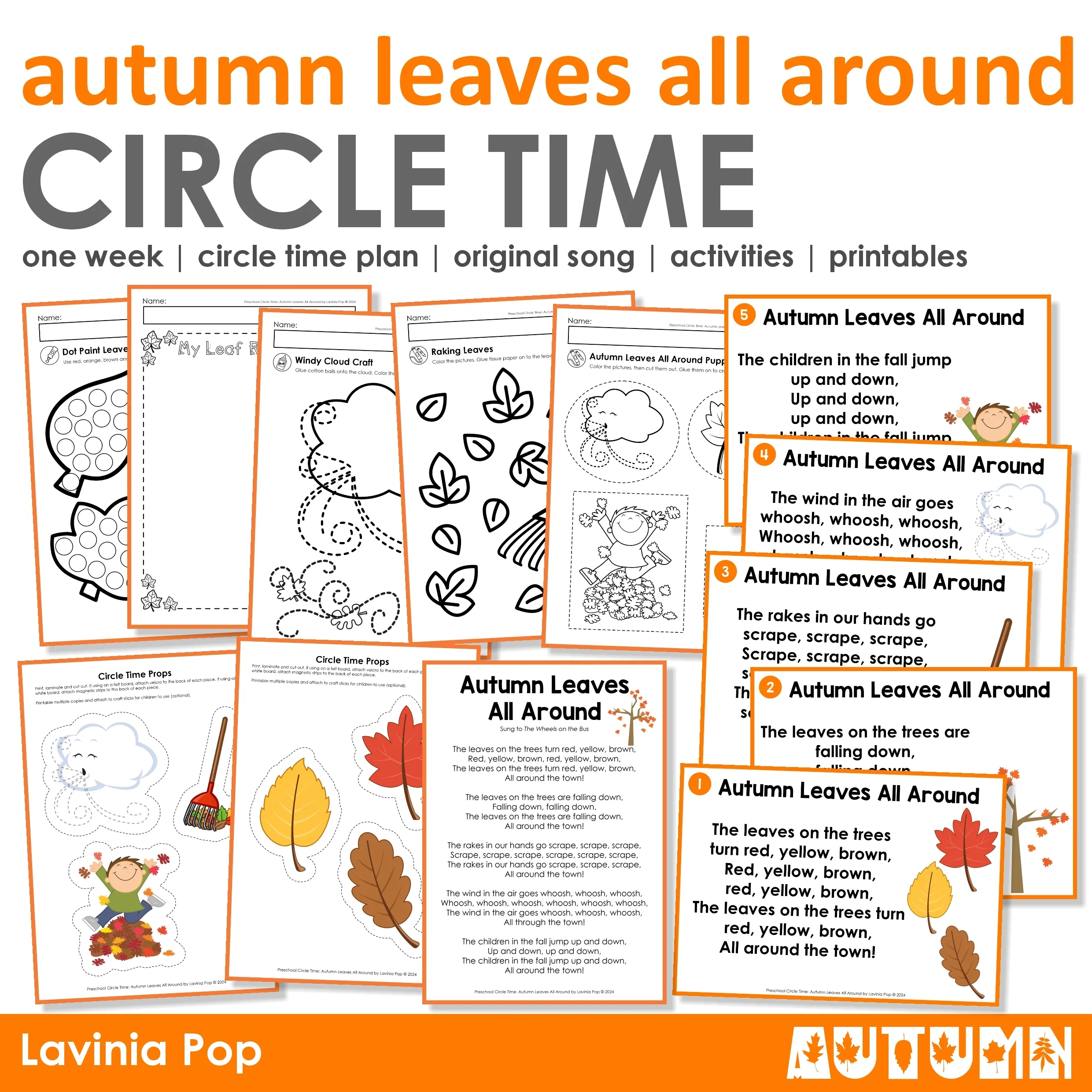 Free Preschool Circle Time Autumn Leaves All Around Free Preschool Circle Time Autumn Leaves All Around