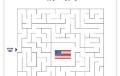 Free Printable 4th Of July Maze