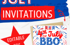 Free Printable 4th Of July Party Invitation Editable Template