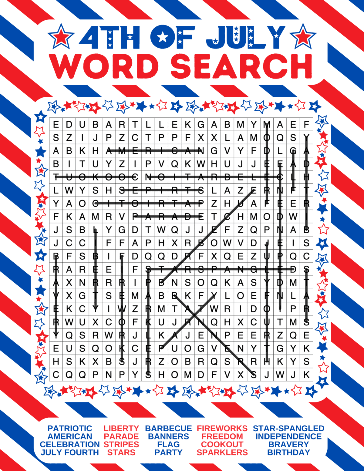 free printable 4th of july word search free pdfs free printable 4th of july word search free pdfs