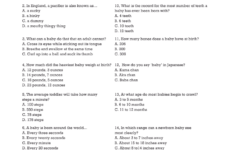 Free Printable Baby Shower Trivia Quiz