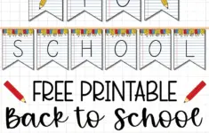 Free Printable Back To School Banner