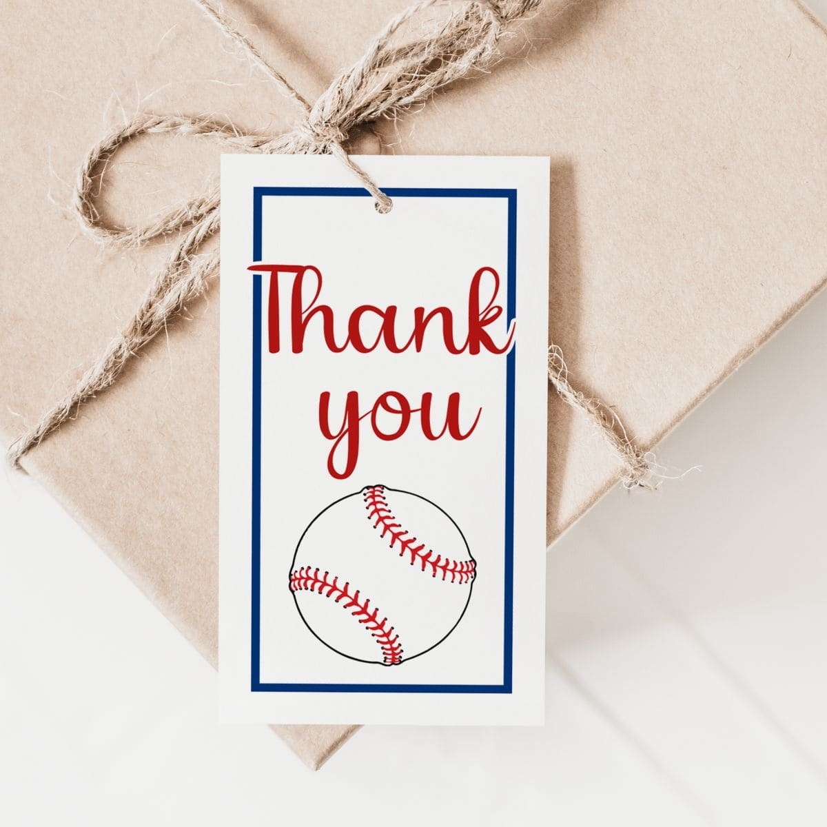 Free Printable Baseball Thank You Tags