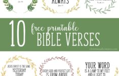 Free Printable Bible Verses