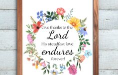 Free Printable Bible Verses With Beautiful Floral Designs