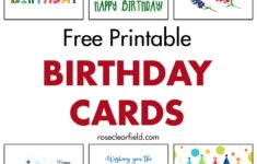 Free Printable Birthday Cards