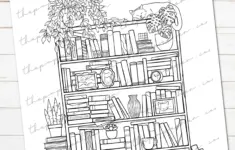 Free Printable Bookshelf Reading Log For Planners Bullet Journals