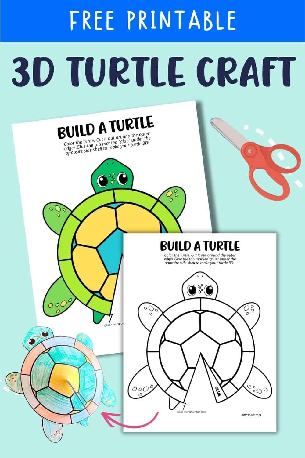 Free Printable Build A Turtle Craft Free Printable Build A Turtle Craft