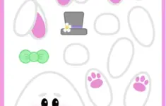 Free Printable Build The Easter Bunny Paper Template