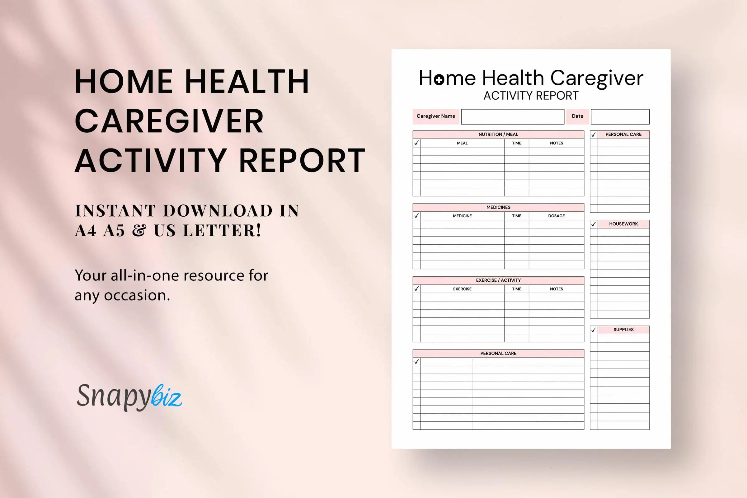 Free Printable Caregiver Forms Pdf Free Printable Caregiver Forms Pdf
