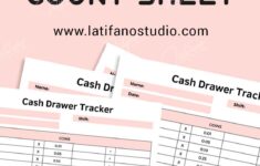 Free Printable Cash Drawer Count Sheet Pdf
