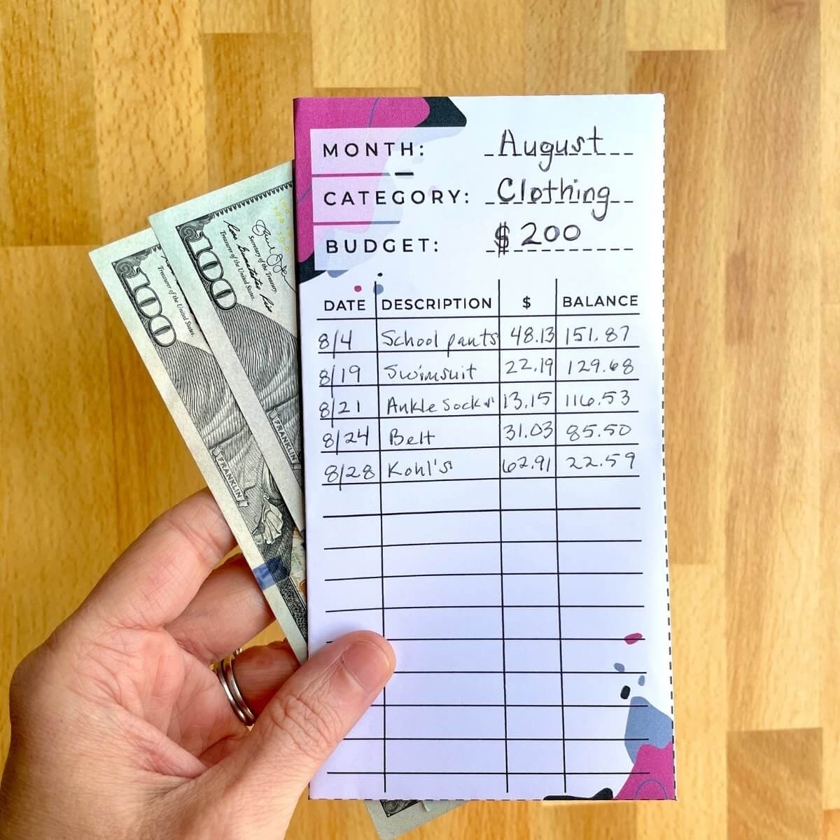 Free Printable Cash Envelope Templates
