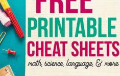 Free Printable Cheat Sheets
